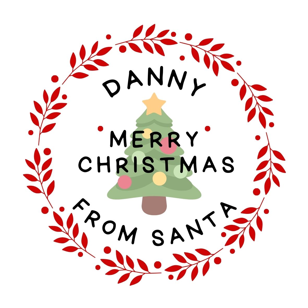 Personalized Santa Gift Tags
