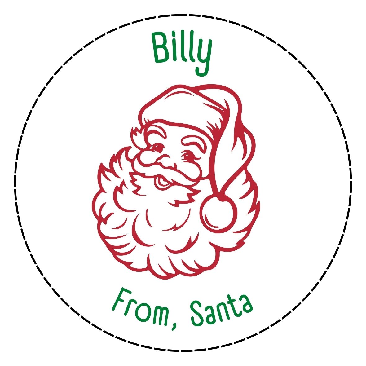Personalized Santa Gift Tags