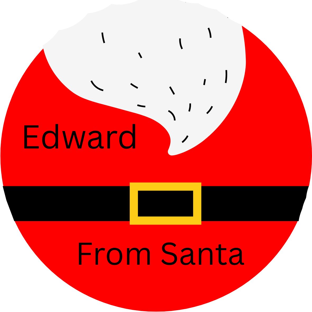 Personalized Santa Gift Tags